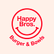 HAPPY BROS. BURGER & BOWLS logo